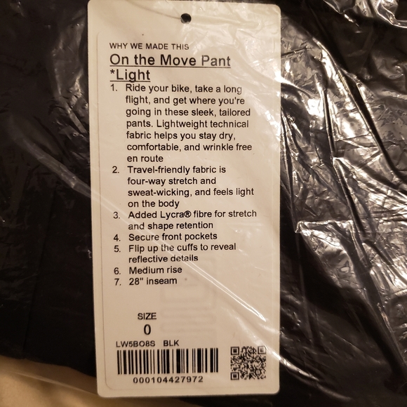 NWT On The Move Trouser--Discontinued!! - Picture 5 of 5